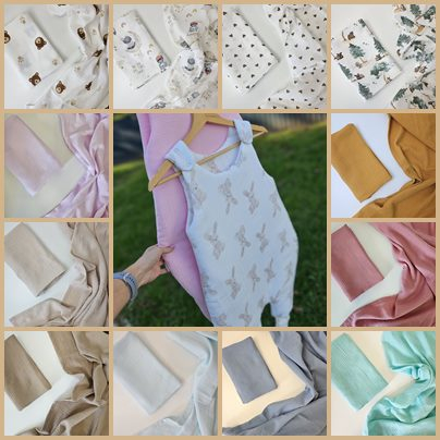 2 Dupla géz tipegő hálózsák - választható szín