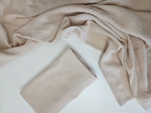 Pamut muszlin textil pelenka - bézs