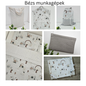 7 részes ovis csomag - bézs munkagépek